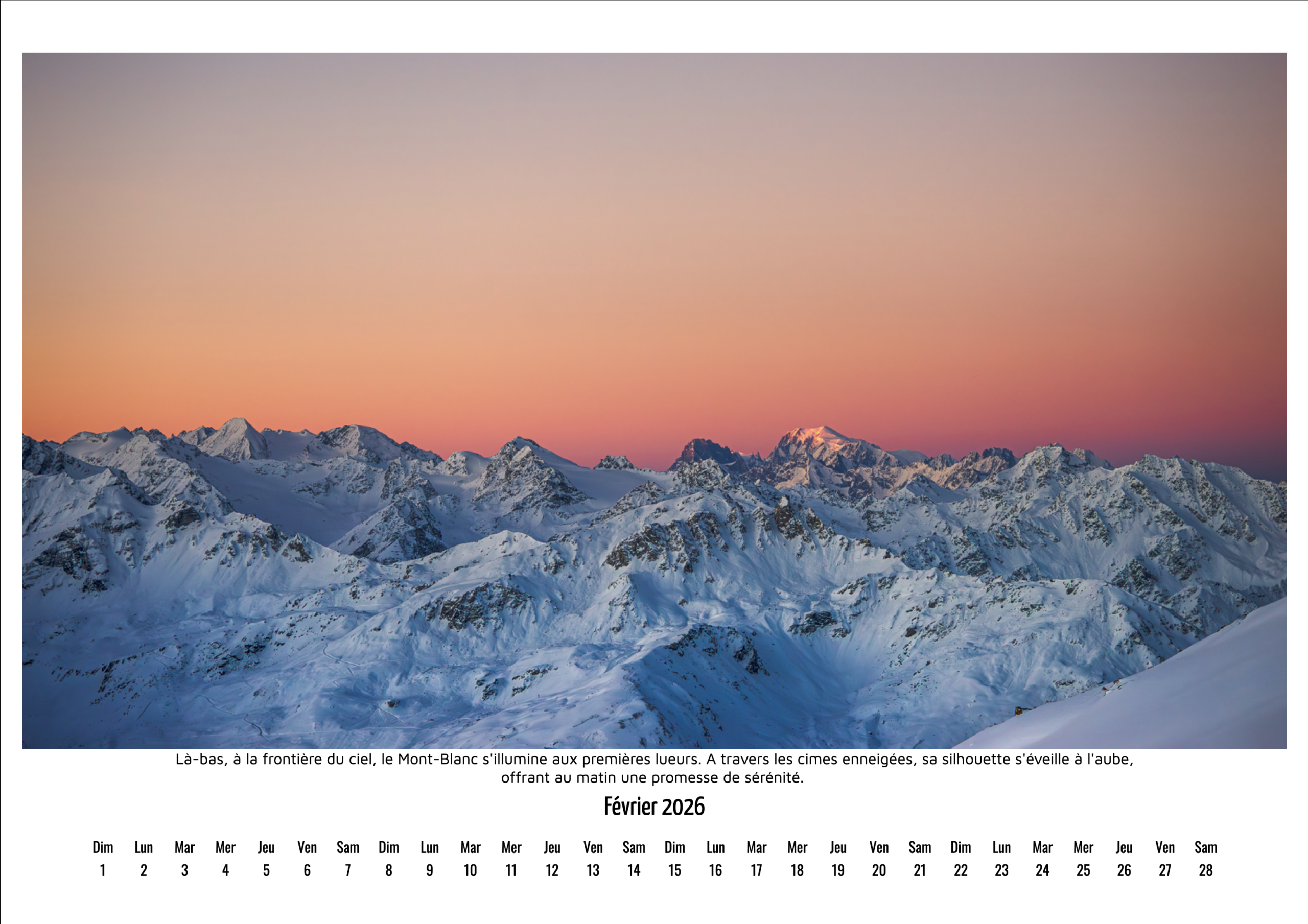 Calendrier Photo 2026 "Lumières d'Altitude" – Image 12