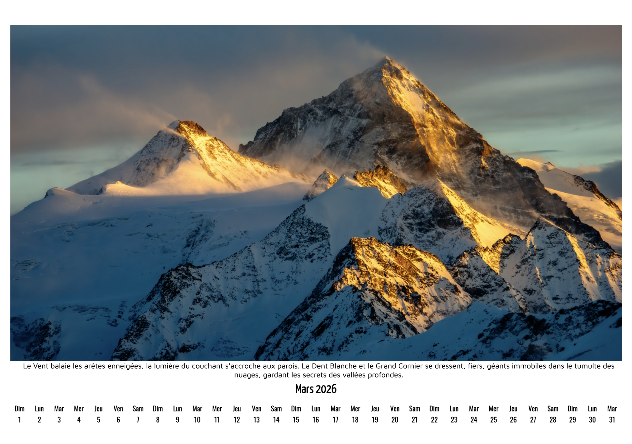 Calendrier Photo 2026 "Lumières d'Altitude" – Image 11