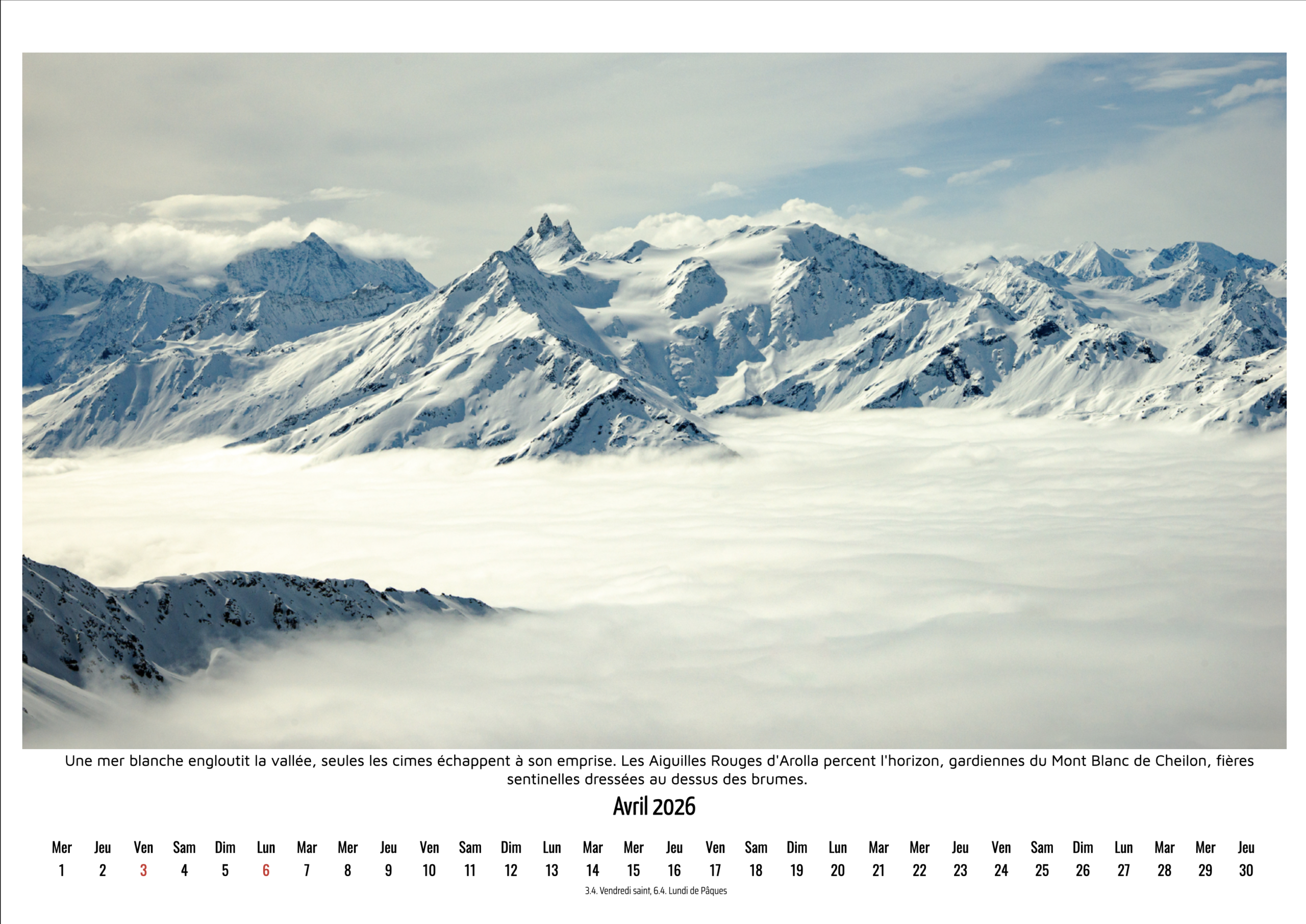 Calendrier Photo 2026 "Lumières d'Altitude" – Image 10