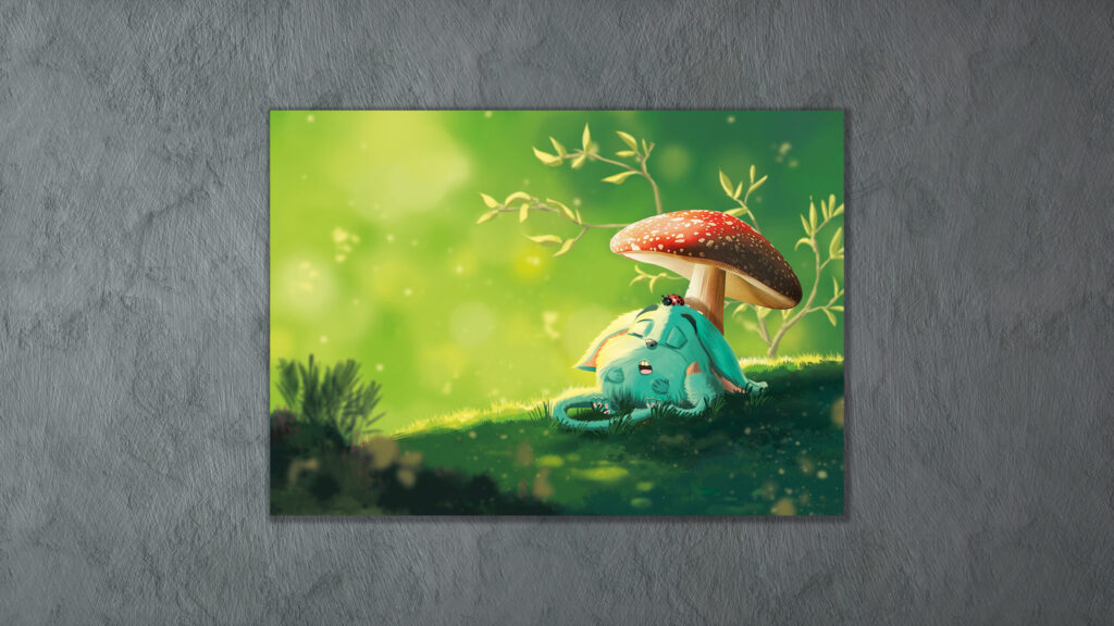 poster Loomi Muru A4, A3,illustration nature Suisse