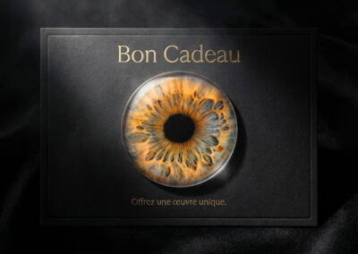 Bon cadeau shooting iris artistique LoomiStudio Suisse romande